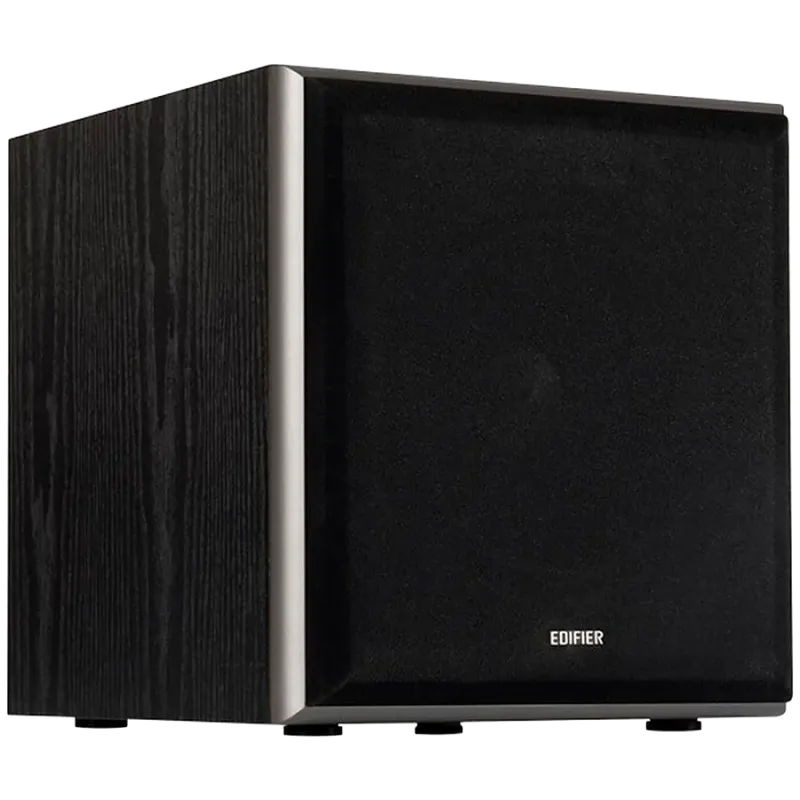 Edifier T5 Powered Subwoofer, 8" front-firing long-throw woofer, 70W RMS, low frequencies down to 38Hz, MDF cabinet with wood gr