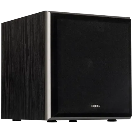 Edifier T5 Powered Subwoofer, 8" front-firing long-throw woofer, 70W RMS, low frequencies down to 38Hz, MDF cabinet with wood gr