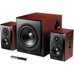 Edifier S350DB 2.1 Audio System, BT V5.1, Optical, Coaxial, RCA, 8-inch Subwoofer, 3.5-inch Drivers, 0.75-inch Tweeters, 70W (RM