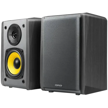 Edifier R1010BT Bookshelf Speakers, Bluetooth V5.1, Dual RCA Inputs, 4-inch Mid-Bass Drivers 0.5-inch Tweeters, 24 W RMS, Black 