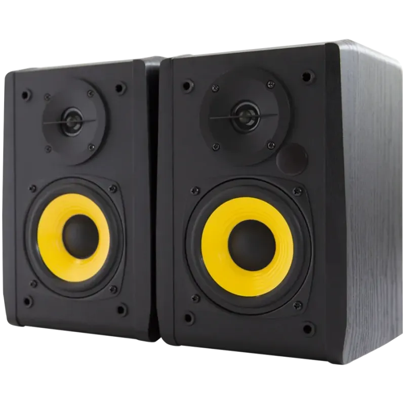 Edifier R1010BT Bookshelf Speakers, Bluetooth V5.1, Dual RCA Inputs, 4-inch Mid-Bass Drivers 0.5-inch Tweeters, 24 W RMS, Black 