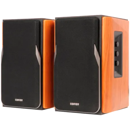 Edifier R1380DB 2.0 Bookshelf Speakers, BT V5.1, Optical, Coaxial, RCA, 1-inch Tweeters, 4-inch Drivers, 42W (RMS), Control Knob
