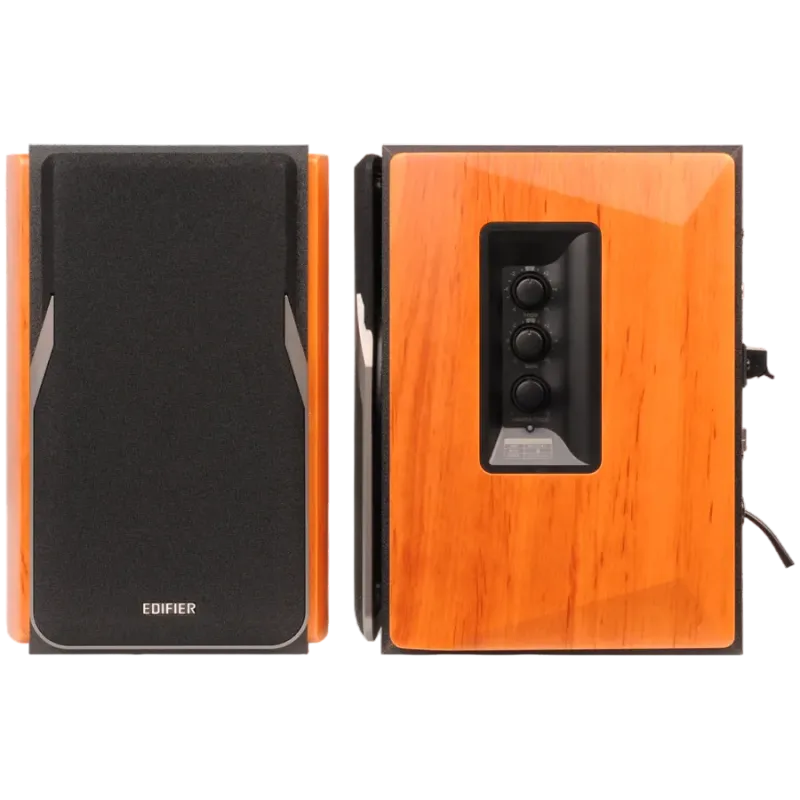 Edifier R1380DB 2.0 Bookshelf Speakers, BT V5.1, Optical, Coaxial, RCA, 1-inch Tweeters, 4-inch Drivers, 42W (RMS), Control Knob