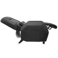 COUGAR Sofa Ranger S Black, Breathable Premium PVC Leather, Steel frame, Headrest & Lumbar Design, Diamond Check Pattern Design,