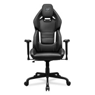 COUGAR Hotrod Black, Gaming Chair, High Density MoldShaping Foam, Hyper-Dura leatherette, Multi-zone backrest design, Up & Down 