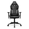 COUGAR Hotrod Black, Gaming Chair, High Density MoldShaping Foam, Hyper-Dura leatherette, Multi-zone backrest design, Up & Down 