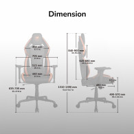 COUGAR Hotrod, Gaming Chair, High Density MoldShaping Foam, Hyper-Dura leatherette, Multi-zone backrest design, Up & Down Adjust