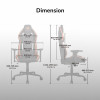 COUGAR Hotrod, Gaming Chair, High Density MoldShaping Foam, Hyper-Dura leatherette, Multi-zone backrest design, Up & Down Adjust