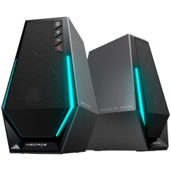 Edifier G1500 2.0 Audio System, BT V5.3, USB, AUX, 2.5-inch Drivers, RGB Lighting, 5W (RMS), Black - 3