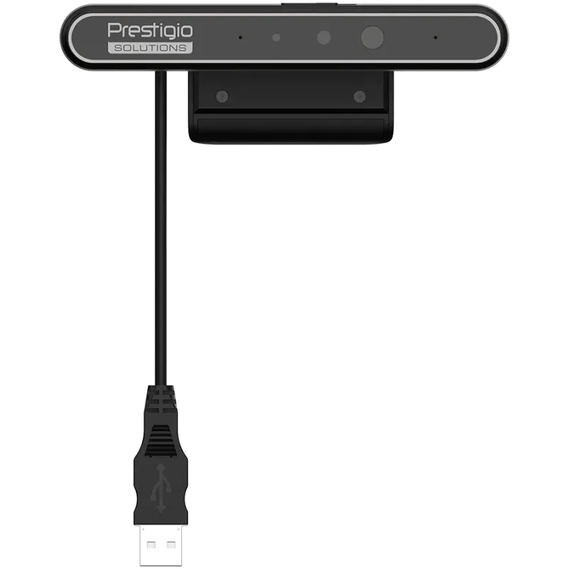 Prestigio Solutions Video Conferencing Windows Hello Camera: FHD, 2MP, 2 mic, 1m (Range), Connection via USB 3.0 - 1