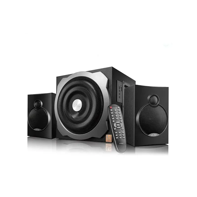 F&D A521X 2.1 Multimedia Speakers, 52W RMS (16Wx2+20W), 2x4'' Satellites + 6.5'' Subwoofer, BT 4.0/AUX/USB/FM/Remote Control/Woo
