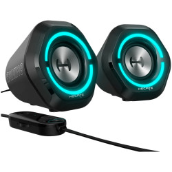 Edifier G1000 2.0 Audio System, BT V5.3, USB, AUX, 2.5-inch Drivers, RGB Lighting, 5W (RMS), Black - 5