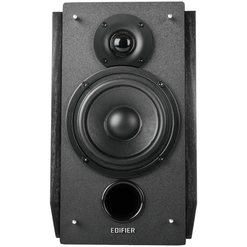 Edifier R1855DB 2.0 Bookshelf Speakers, BT V5.1, Optical, Coaxial, RCA, 0.75-inch Tweeters, 4-inch Drivers, Sub-Out, 70W (RMS), 