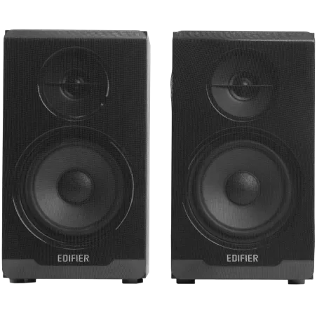 Edifier R33BT 2.0 Bookshelf Speakers, BT V5.0, AUX, 0.5-inch Tweeters, 3.5-inch Drivers, 10W (RMS), Control Buttons, Black - 1