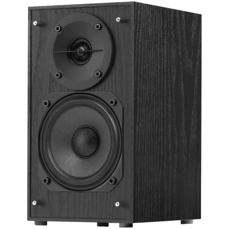 Edifier R33BT 2.0 Bookshelf Speakers, BT V5.0, AUX, 0.5-inch Tweeters, 3.5-inch Drivers, 10W (RMS), Control Buttons, Black - 1