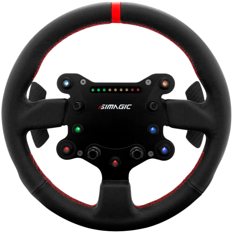 SIMAGIC GT‑Style GTS Steering Wheel for GT Simulation, suede finish - 1