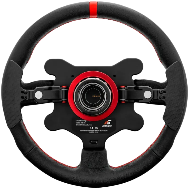 SIMAGIC GT‑Style GTS Steering Wheel for GT Simulation, suede finish - 1