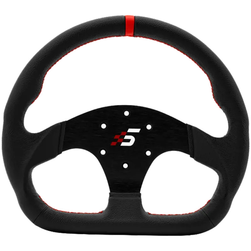 SIMAGIC D-Shaped Steering wheel without HUB, 325mm, Leather. S403 - 1