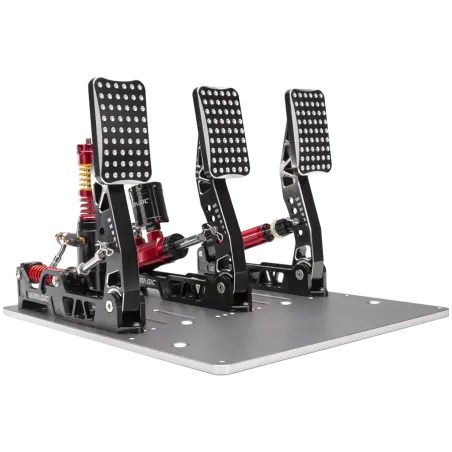 SIMAGIC Crimson Edition, Hydraulic Tri-pedal Set, 100kg Loadcell, Standard Throttle Plate. S309 - 1