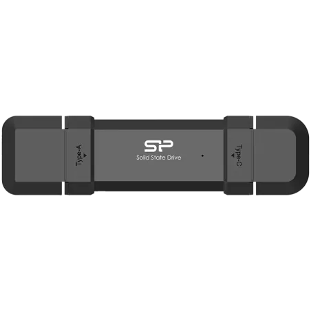 Silicon Power 500GB DS72 Dual USB-C/USB 3.2 Gen 2, Portable External SSD, Steam Deck and iPhone 15 Pro, R/W: up to 1050MB/s 850M