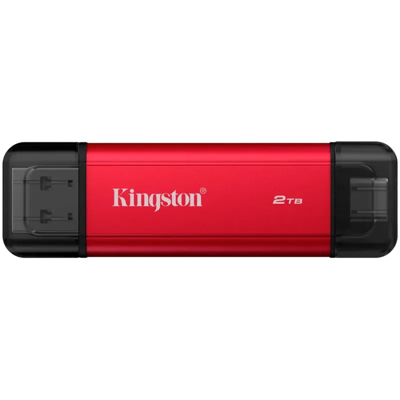 Kingston 2TB Dual USB-A/C Portable SSD, Up to 1050MB/s USB 3.2 Gen 2 - 1