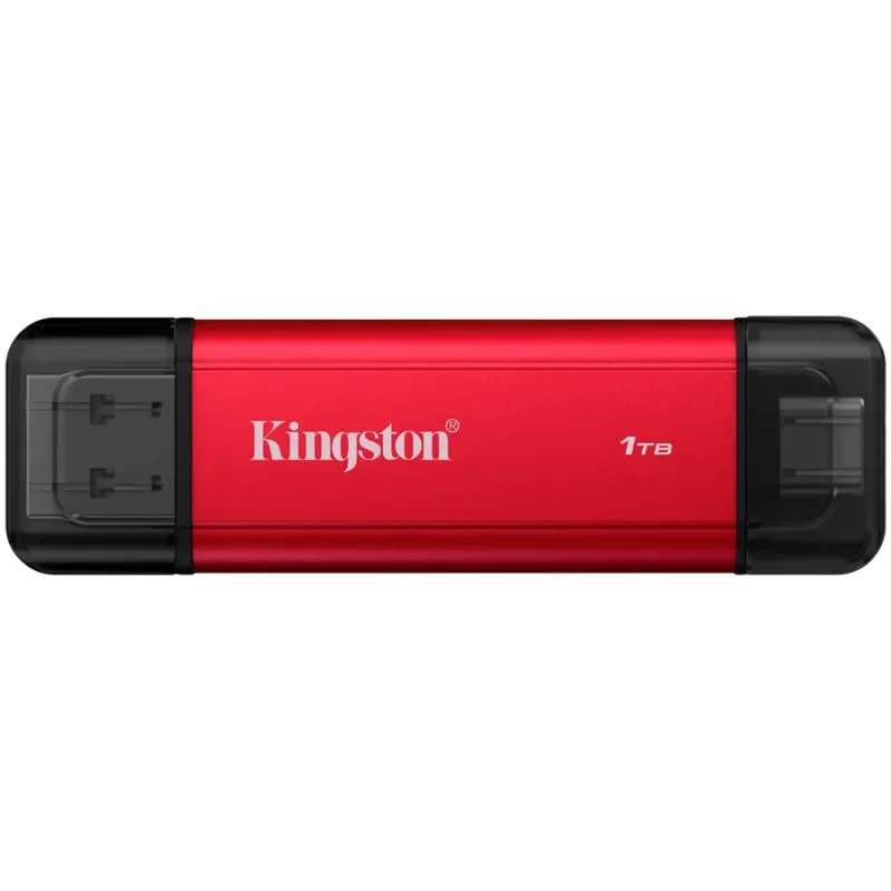 Kingston 1TB Dual USB-A/C Portable SSD, Up to 1050MB/s USB 3.2 Gen 2 - 1