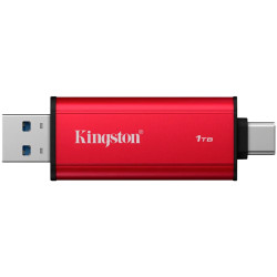 Kingston 1TB Dual USB-A/C Portable SSD, Up to 1050MB/s USB 3.2 Gen 2 - 2