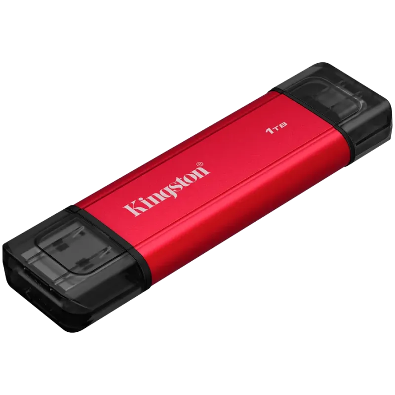 Kingston 1TB Dual USB-A/C Portable SSD, Up to 1050MB/s USB 3.2 Gen 2 - 1