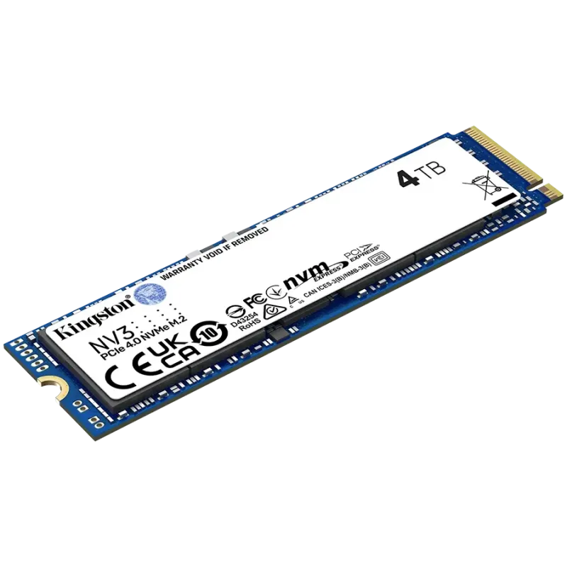 Kingston SSD 4TB NV3 M.2 2280 PCIe 4.0 NVMe SSD - 1