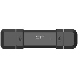 Silicon Power 1TB DS72 Dual USB-C/USB 3.2 Gen 2, Portable External SSD, Steam Deck and iPhone 15 Pro, R/W: up to 1050MB/s 850MB/