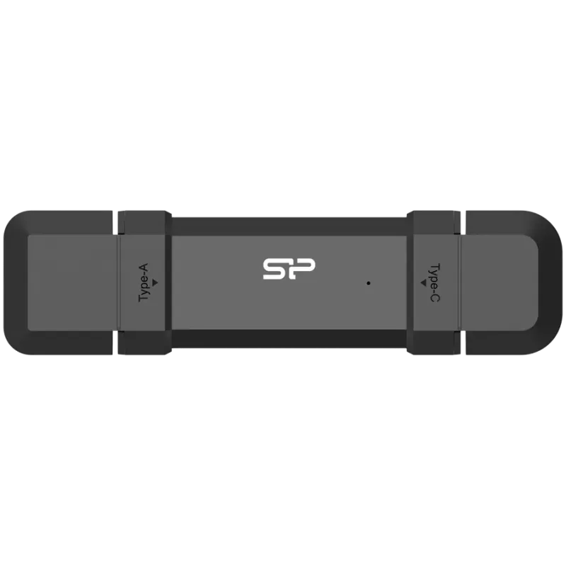 Silicon Power 1TB DS72 Dual USB-C/USB 3.2 Gen 2, Portable External SSD, Steam Deck and iPhone 15 Pro, R/W: up to 1050MB/s 850MB/