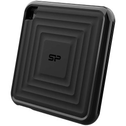 Silicon Power PC60 2TB Portable SSD SATAIII USB 3.2 Gen2 (Type-C) Portable SSD, R/W: up to 540MB/s 500MB/s, Black - 1