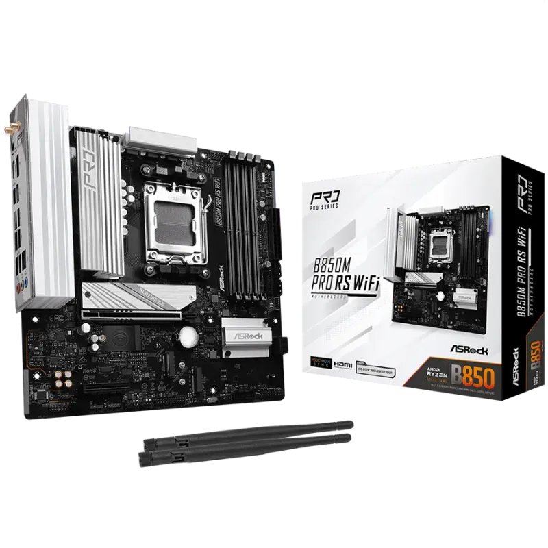 ASROCK B850M Pro RS WiFi mATX AM5 DDR5 - 1