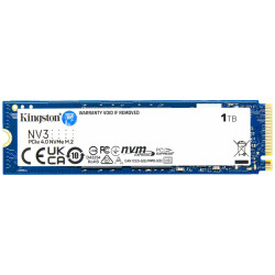 Kingston 1TB NV3 SSD M.2 2280 PCIe 4.0 NVMe, Read: 6,000/ Write: 4,000MB/s - 1