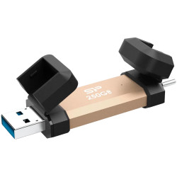 Silicon Power UC3S72 250GB, USB3.2 Gen2,DS72, Gold - 1