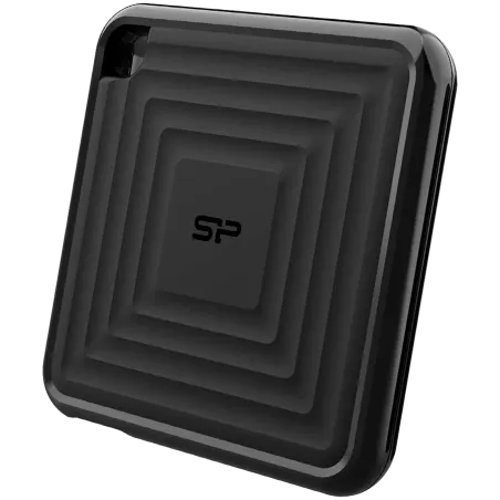 Silicon Power PC60 1TB Portable SSD SATAIII USB 3.2 Gen2 (Type-C) Portable SSD, R/W: up to 540MB/s 500MB/s, Black - 1