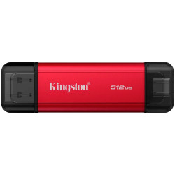 Kingston 512GB Dual USB-A/C Portable SSD, Up to 1050MB/s USB 3.2 Gen 2 - 1