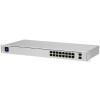 Ubiquiti USW-16-PoE 16-port Layer 2 PoE switch, 8 x GbE PoE+, 8 x GbE ports, 2 x 1G SFP ports, 42W total PoE Power, fanless - 1