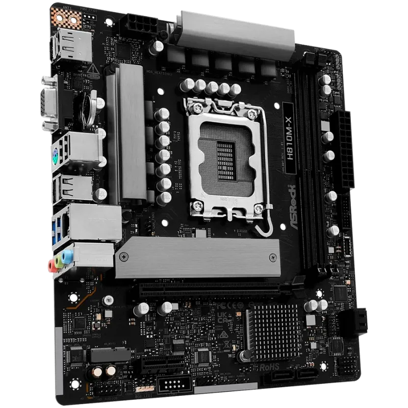 ASROCK H810M-X mATX LGA1851 DDR5 - 1