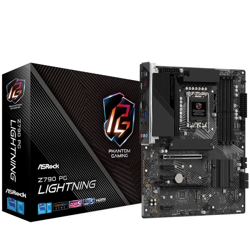 ASROCK MB Desktop Z790 PG Lightning (S1700, 4x DDR5, 1x PCIe 4.0 x16, 1x PCIe 5.0 x16, 3x PCIe 3.0 x1, 4x Hyper M.2, 4x SATA3 6.