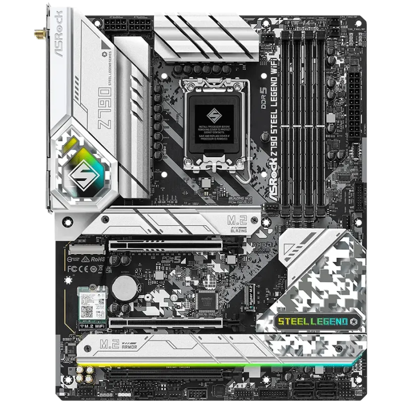 ASROCK MB Desktop Z790 Steel Legend (S1700, 4x DDR5, 1x PCIe 5.0 x16, 1x PCIe 4.0 x16, 1x PCIe 3.0 x1, 4x Hyper M.2, 1x Blazing 