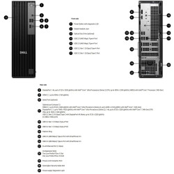 Dell Pro Slim (QCS1250), Intel Core Ultra 5 235(14C, 14T, 24MB, up to 5.0GHz), 16GB(1x16GB) DDR5, 512GB M.2 SSD, Integrated Grap