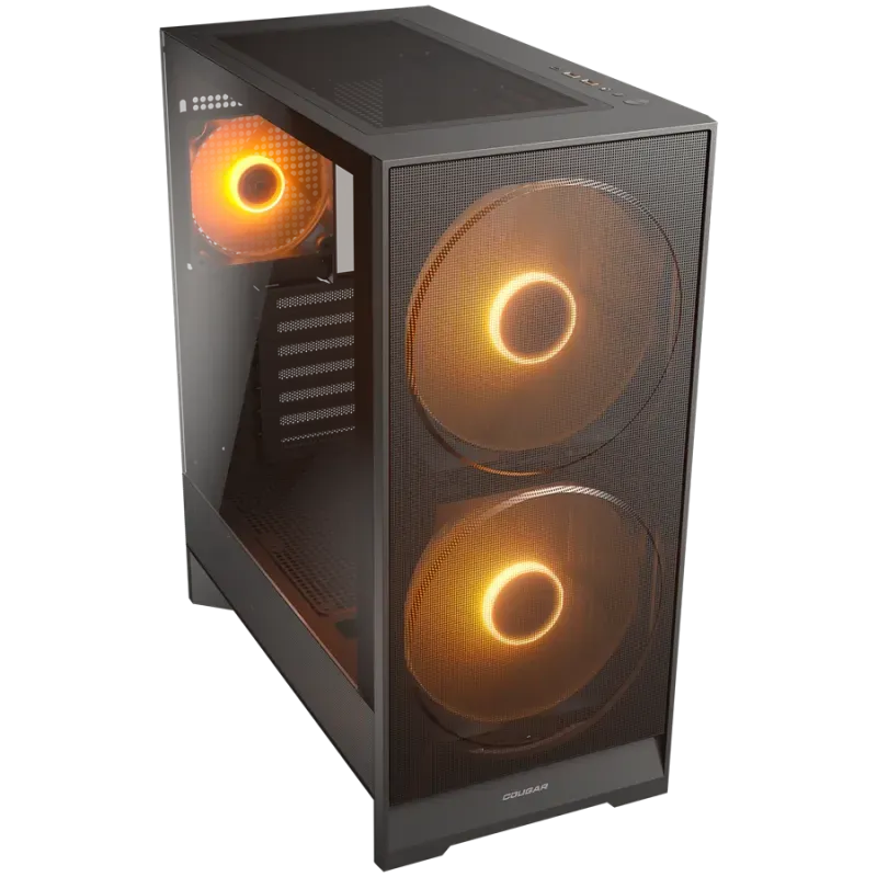 COUGAR AIRFACE 180 PC Case, Mid Tower, Black - 2