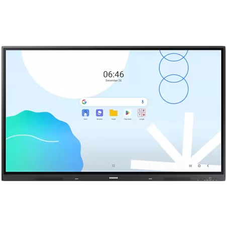 Samsung LH75WADWLGCXEN Interactive E-Board WA75D 75" Android OS 4K Digital Flipchart TOUCH, Mirroring, Wi-Fi, Black - 1