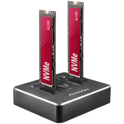AXAGON ADSA-M2C DUAL NVMe CLONE MASTER DOCK SuperSpeed USB-C 10 Gbps docking station - 1