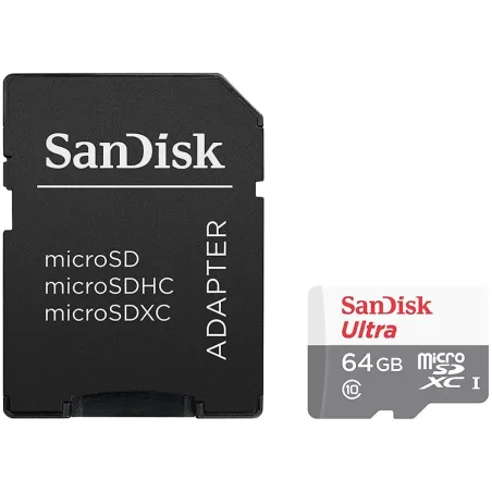 SANDISK Ultra microSDXC 64GB + SD Adapter 100MB/s Class 10 UHS-I - 1