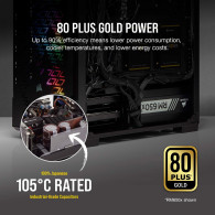 CORSAIR RM750x 750 Watt 80 PLUS GOLD Certified Fully Modular Power Supply - 3