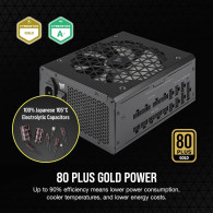 CORSAIR RM1200x 1200 Watt 80 PLUS GOLD Certified Fully Modular Power Supply - 6