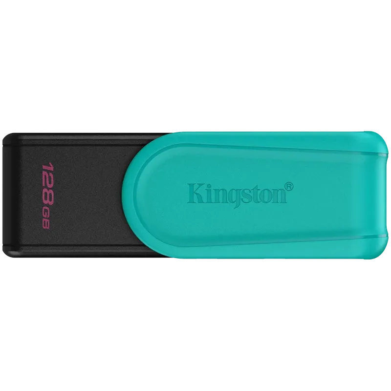 Kingston 128GB Portable USB 3.2 Gen 1 DataTraveler Exodia S (Black/Turquoise) - 1