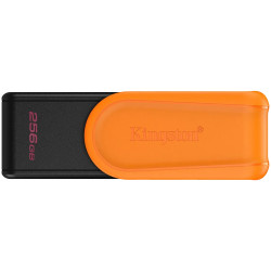 Kingston 256GB Portable USB 3.2 Gen 1 DataTraveler Exodia S (Black/Orange) - 1